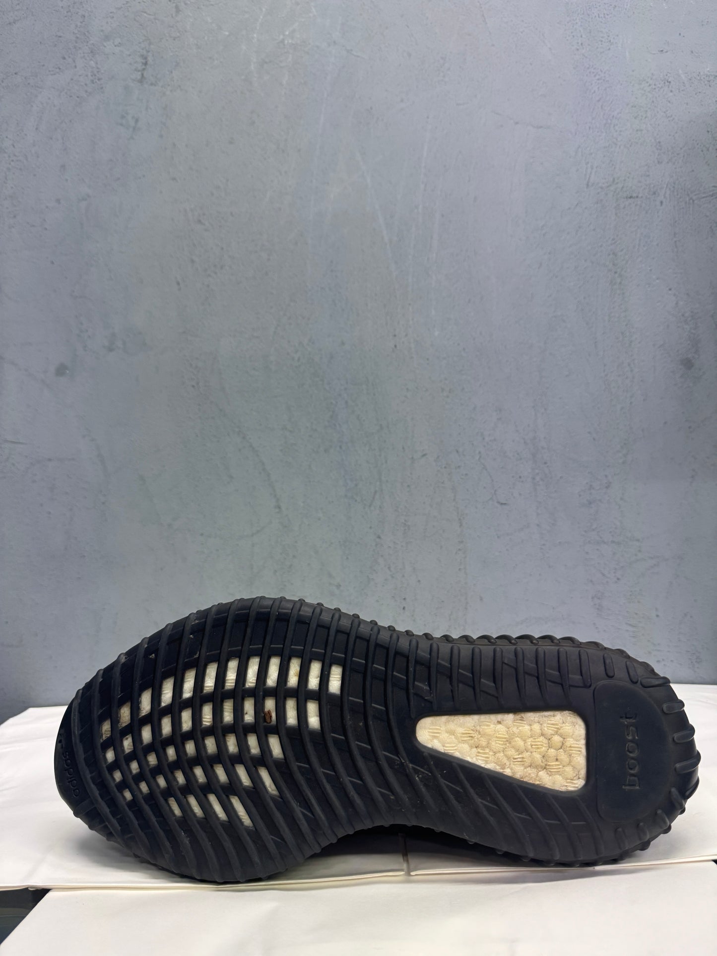 Used Yeezy Boost 350 V2 Static Black Reflective US Men's 10.5 - Women's 12