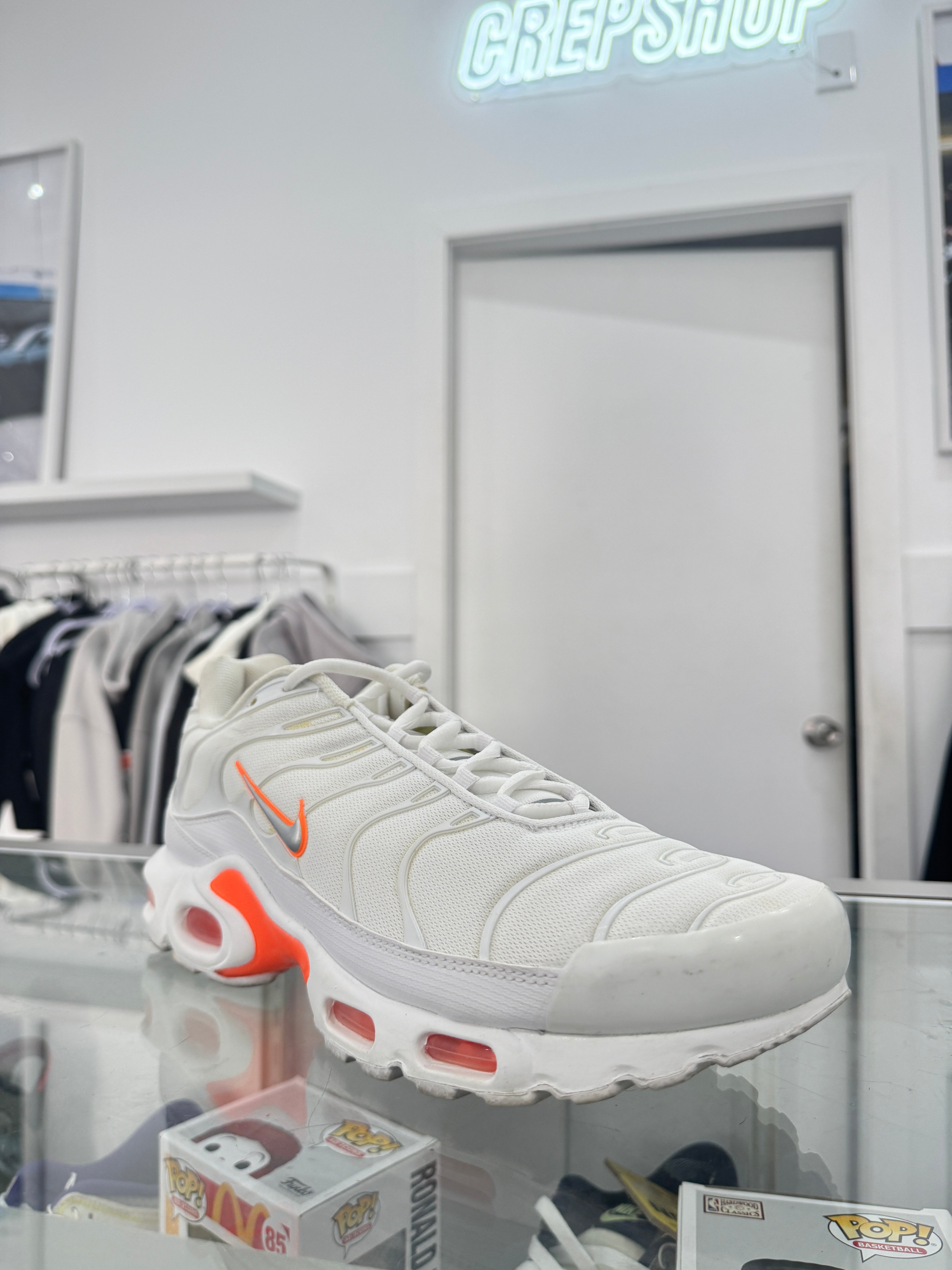 Used Nike Air Max Plus TN 'White Silver Orange'
