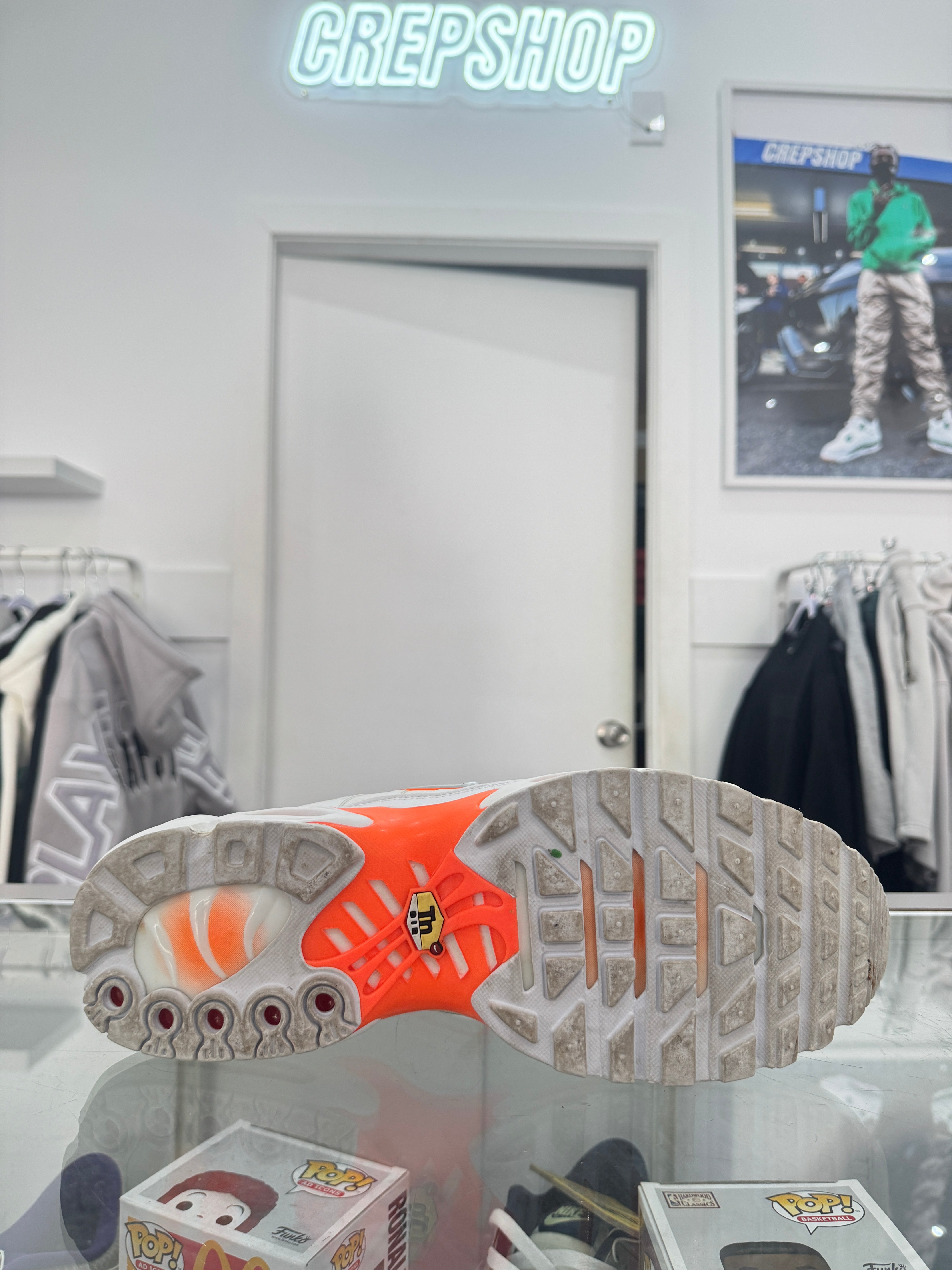 Used Nike Air Max Plus TN 'White Silver Orange'