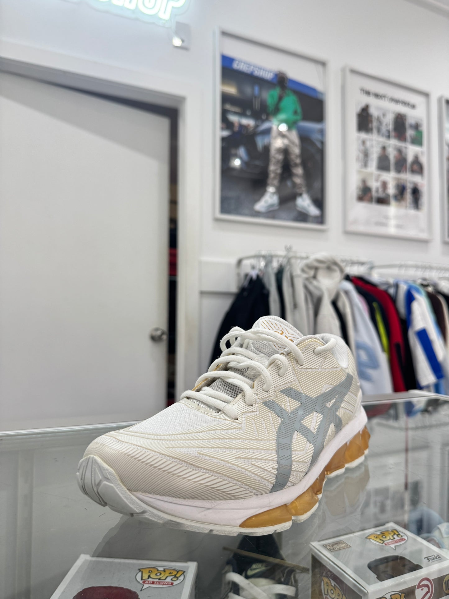 Used GEL-Quantum 360 VII White Gold US Men's 9 - Women's 10.5