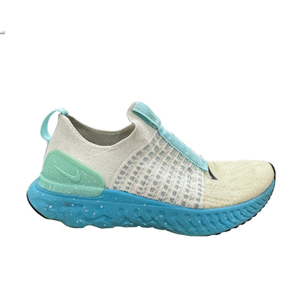 Used React Phantom Run Flyknit 2 White Glacier Blue US Men's 7 - Women's 8.5