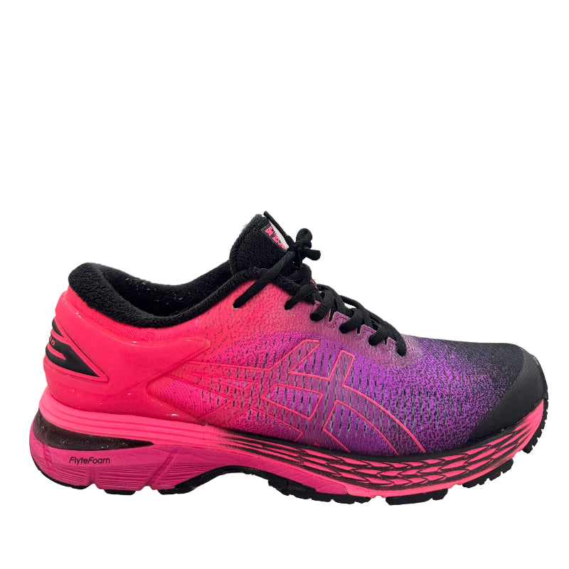Used GEL-Kayano 25 Pink Black Purple US Womens 11 - Mens 9.5