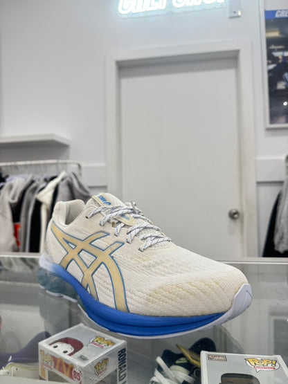 Used GEL-Quantum 180 White Blue Women's US Women's 12 - Men's 10.5