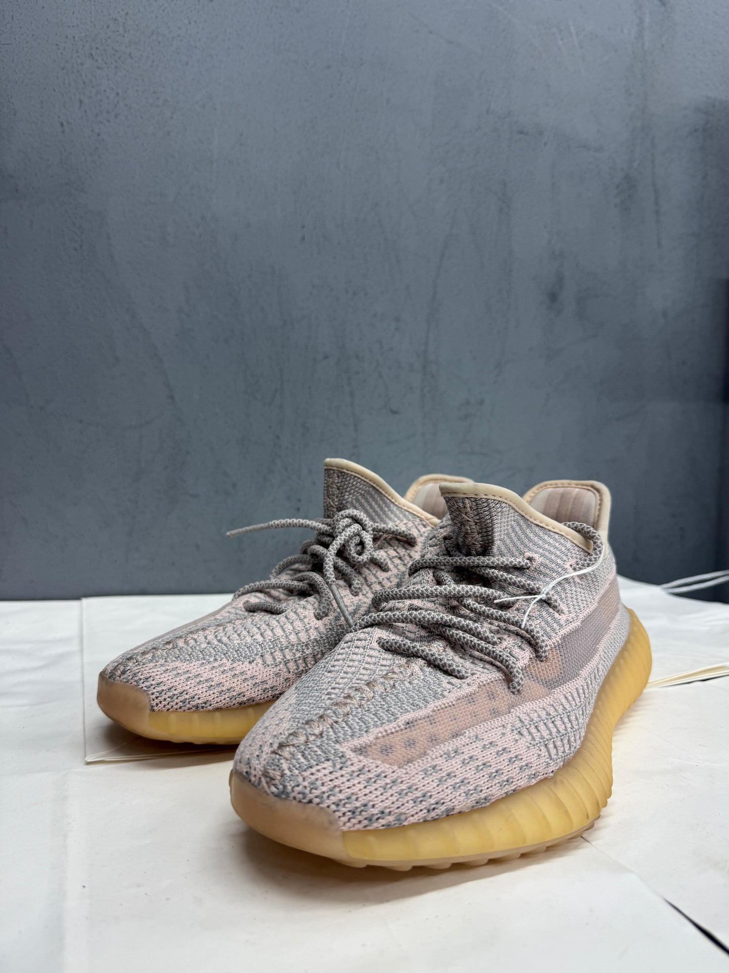 Used Yeezy Boost 350 Yechel Red US Men's 7.5 - Women's 9