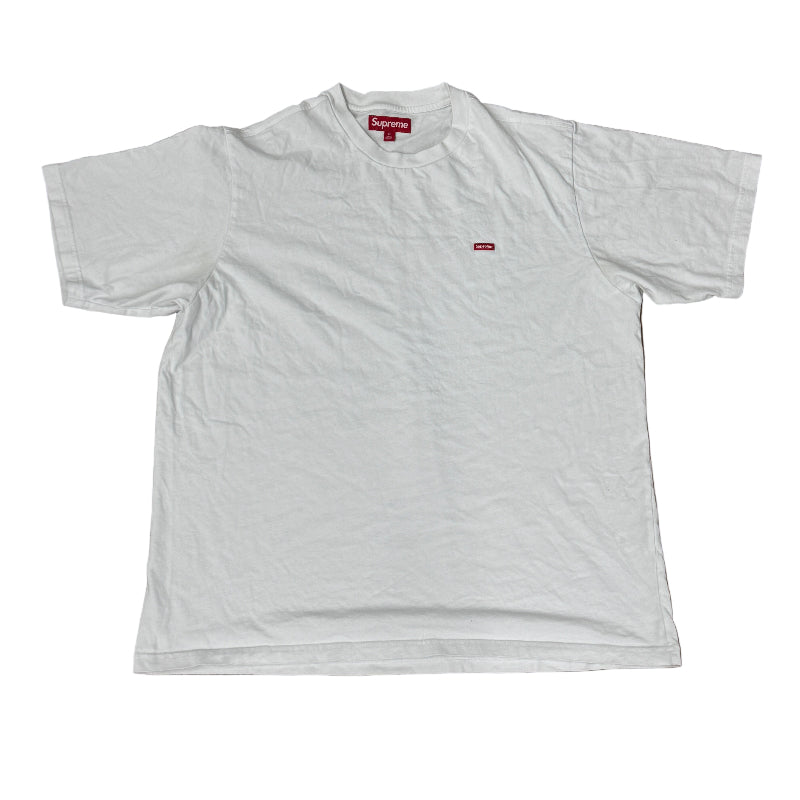 Used Supreme Small Box Logo T Shirt 'White/Red'
