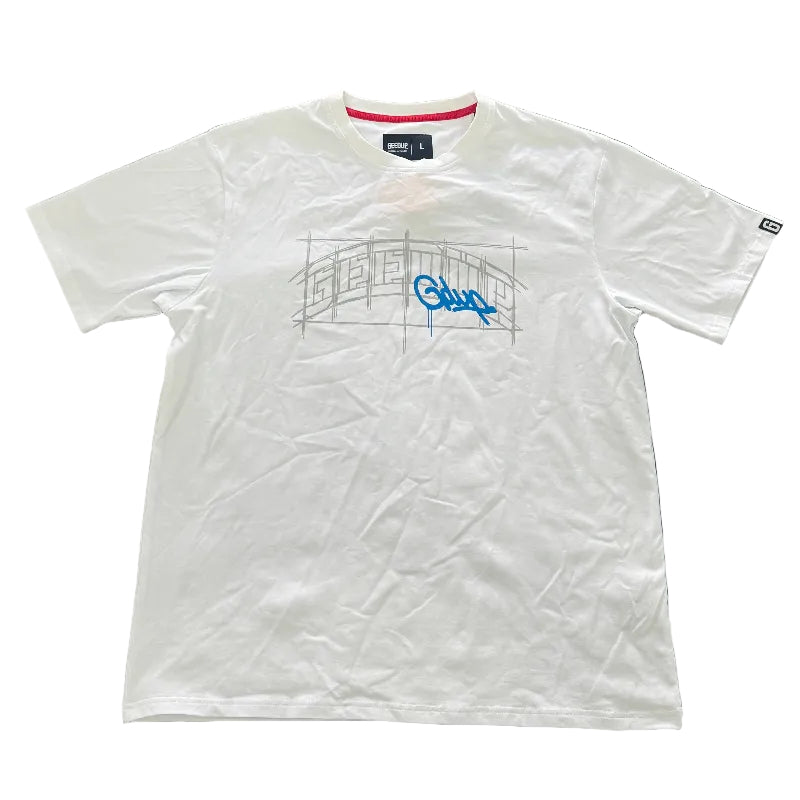 Geedup Team Logo Sketch T Shirt 'White'