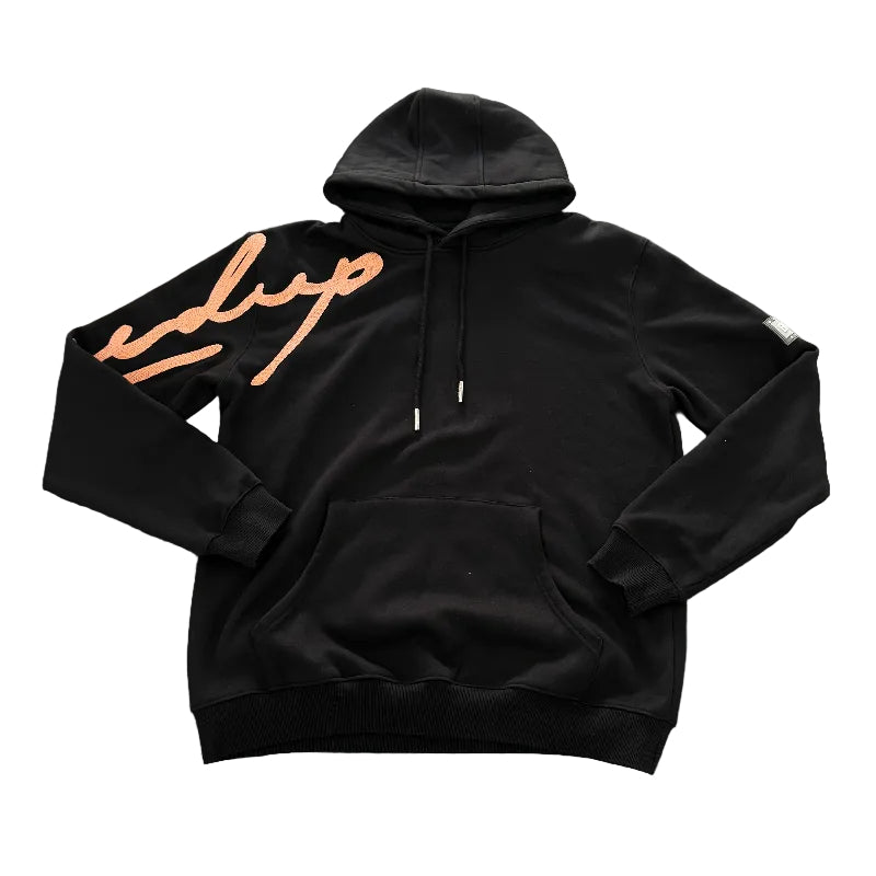 Geedup Script Sleeve Hoodie 'Black/Bronze'