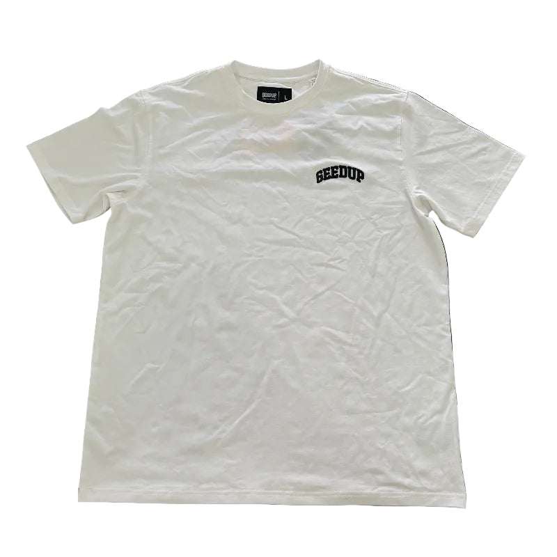Geedup Micro Team Logo T Shirt 'White/Black