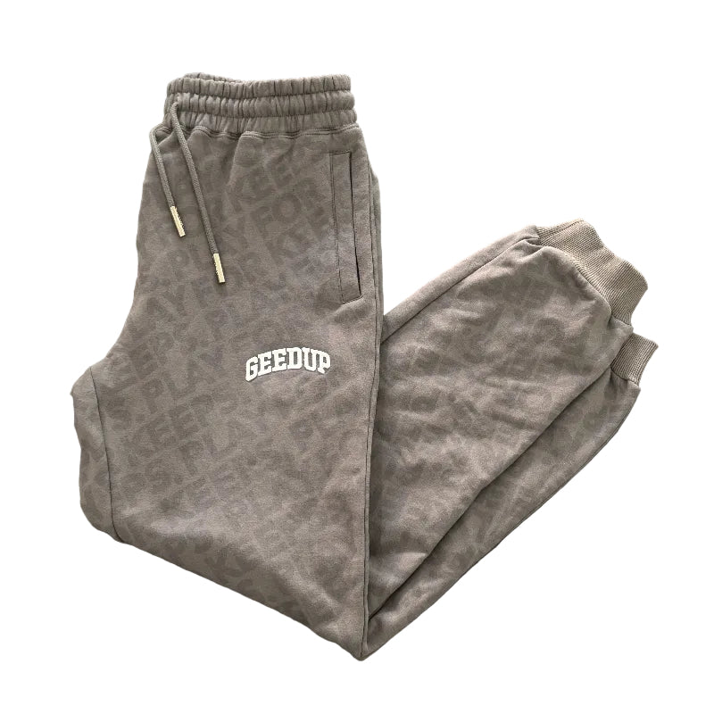 Geedup Monogram Logo Sweatpants 'Grey'