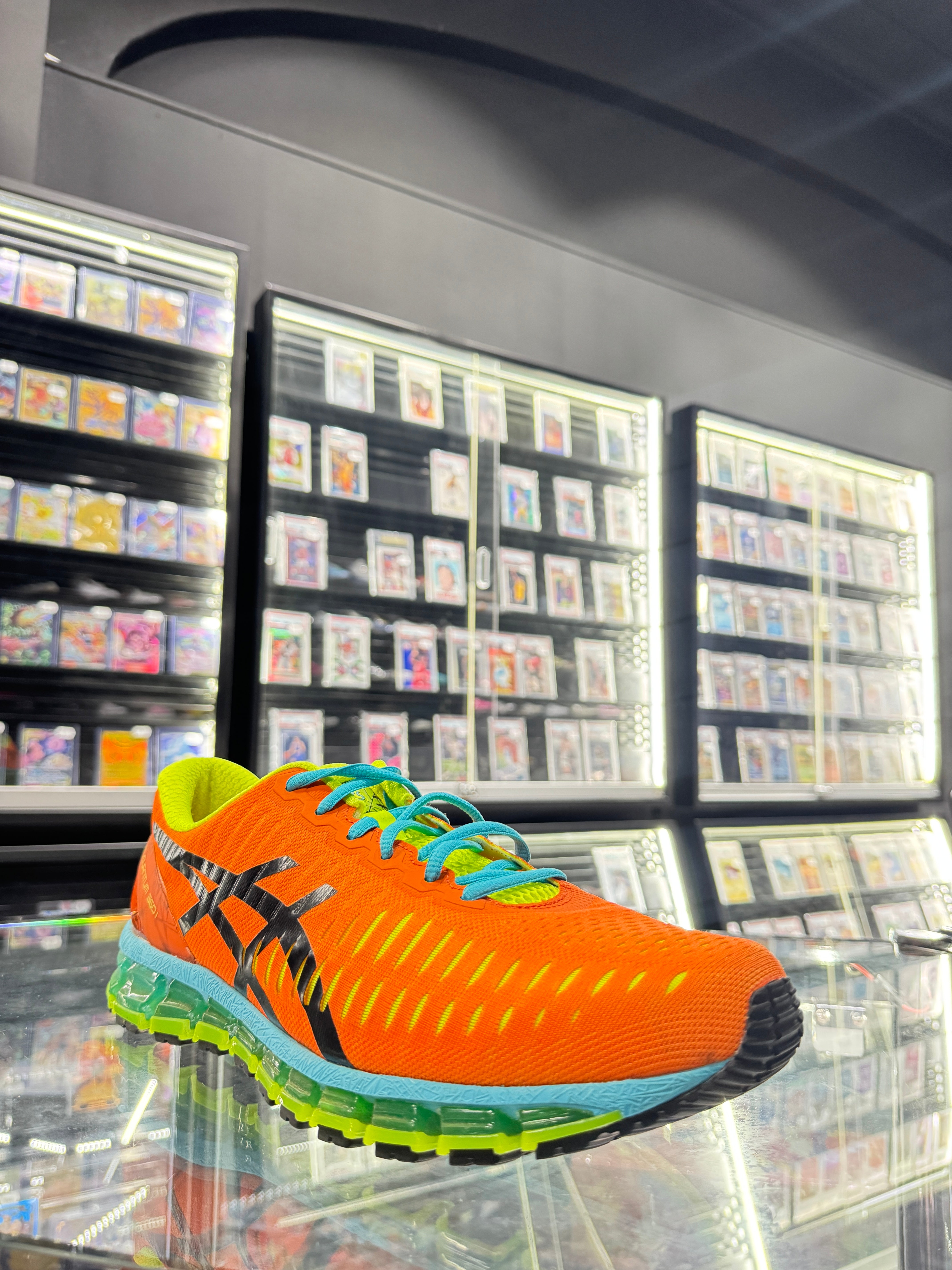 Used ASICS GEL-Quantum 360 1 Orange Blue Green