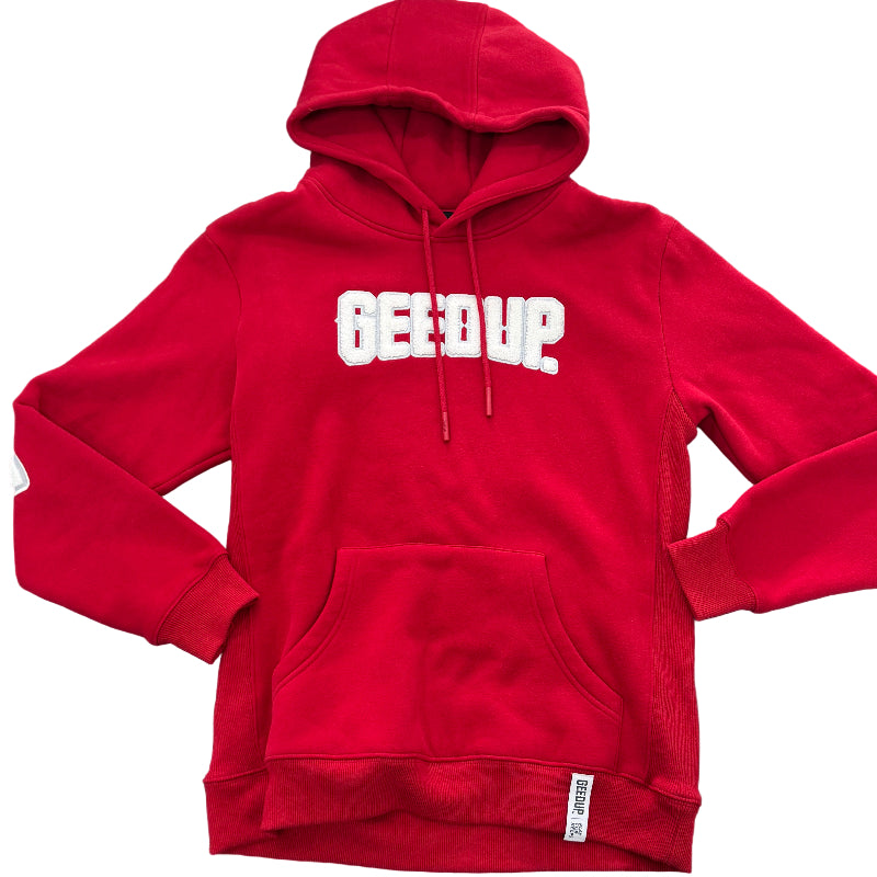 Used Play For Keeps Red White Hoodie M