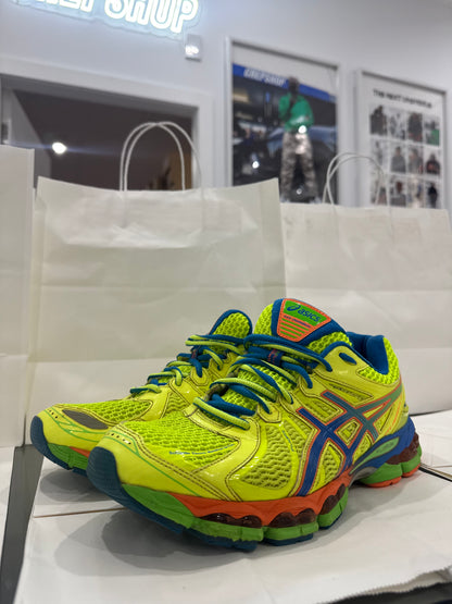 Used GEL-Nimbus 15 Highlight Green Orange Blue Men's 9.5