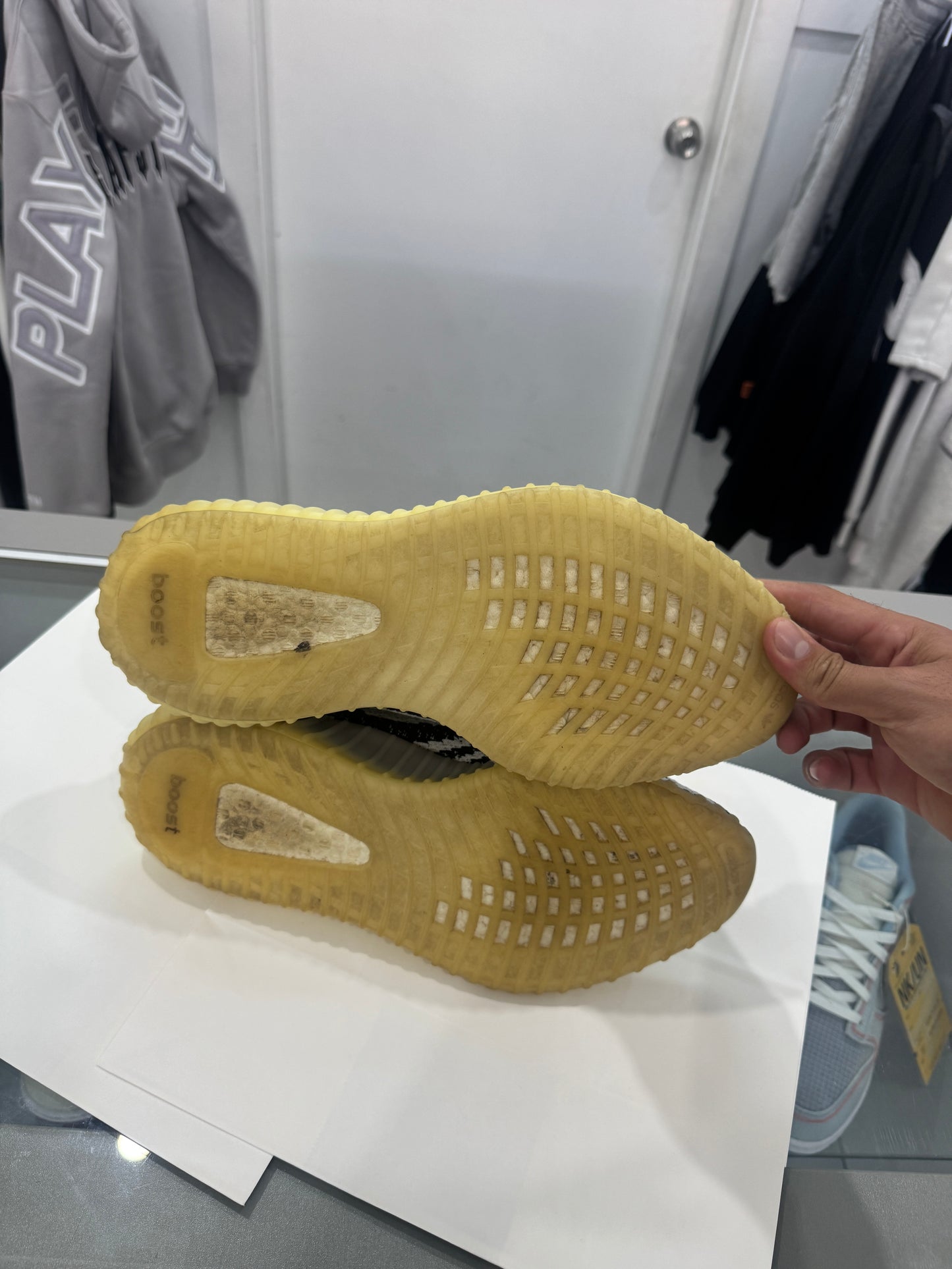 Used Yeezy Boost 350 V2 Zebra US Men's 11 - Women's 12.5