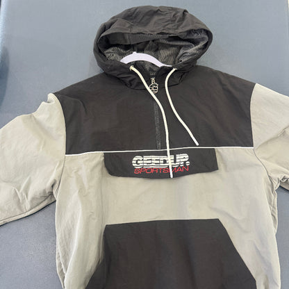 Used Sportsman Green Black Quarter Zip S