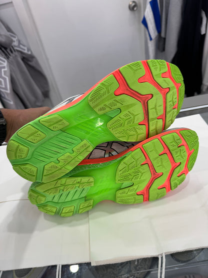 Used ASICS Gel-Kayano 27 'White/Orange/Green'