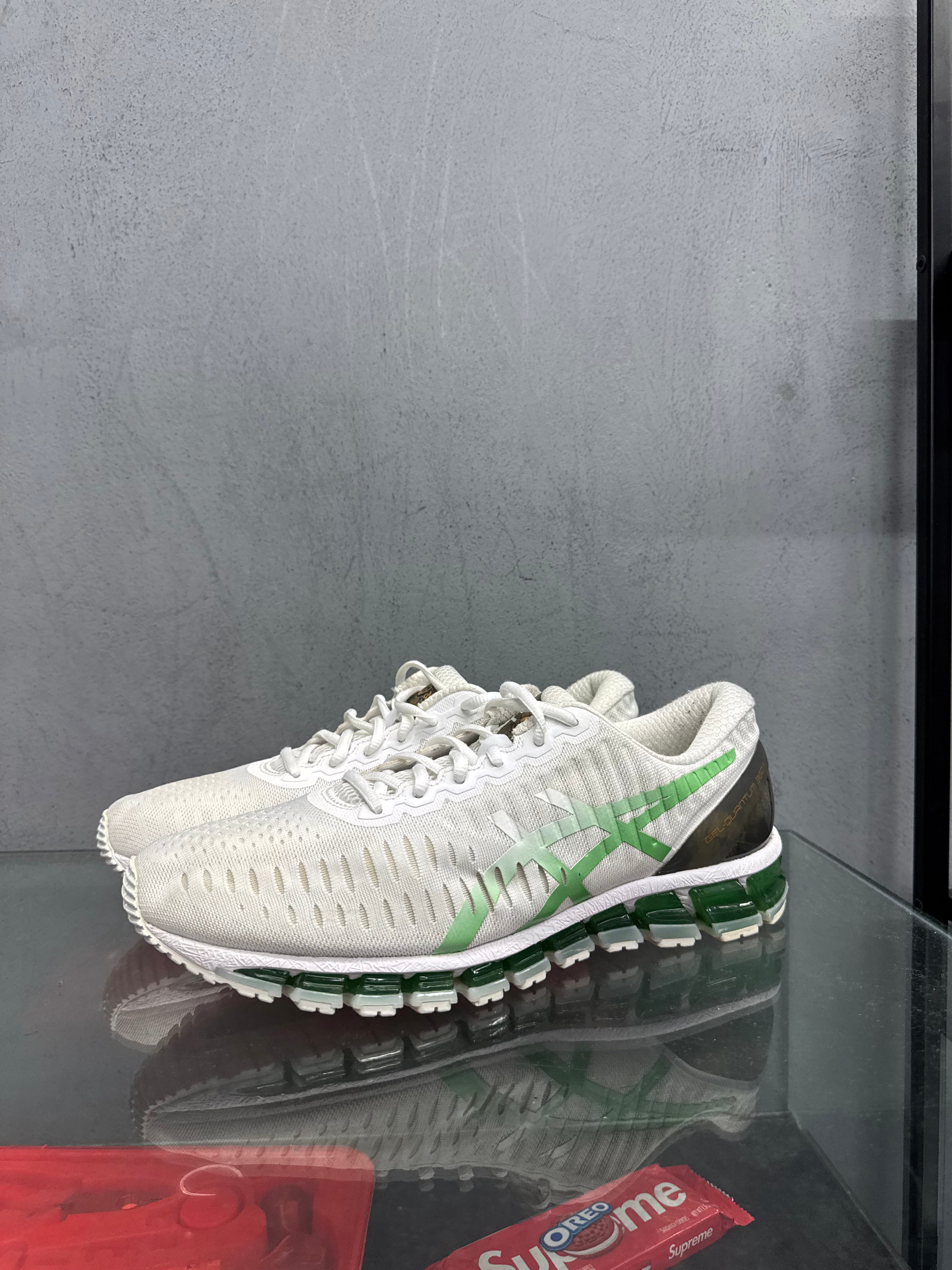 Used ASICS Gel-Quantum 360 I trainers "White & Green"