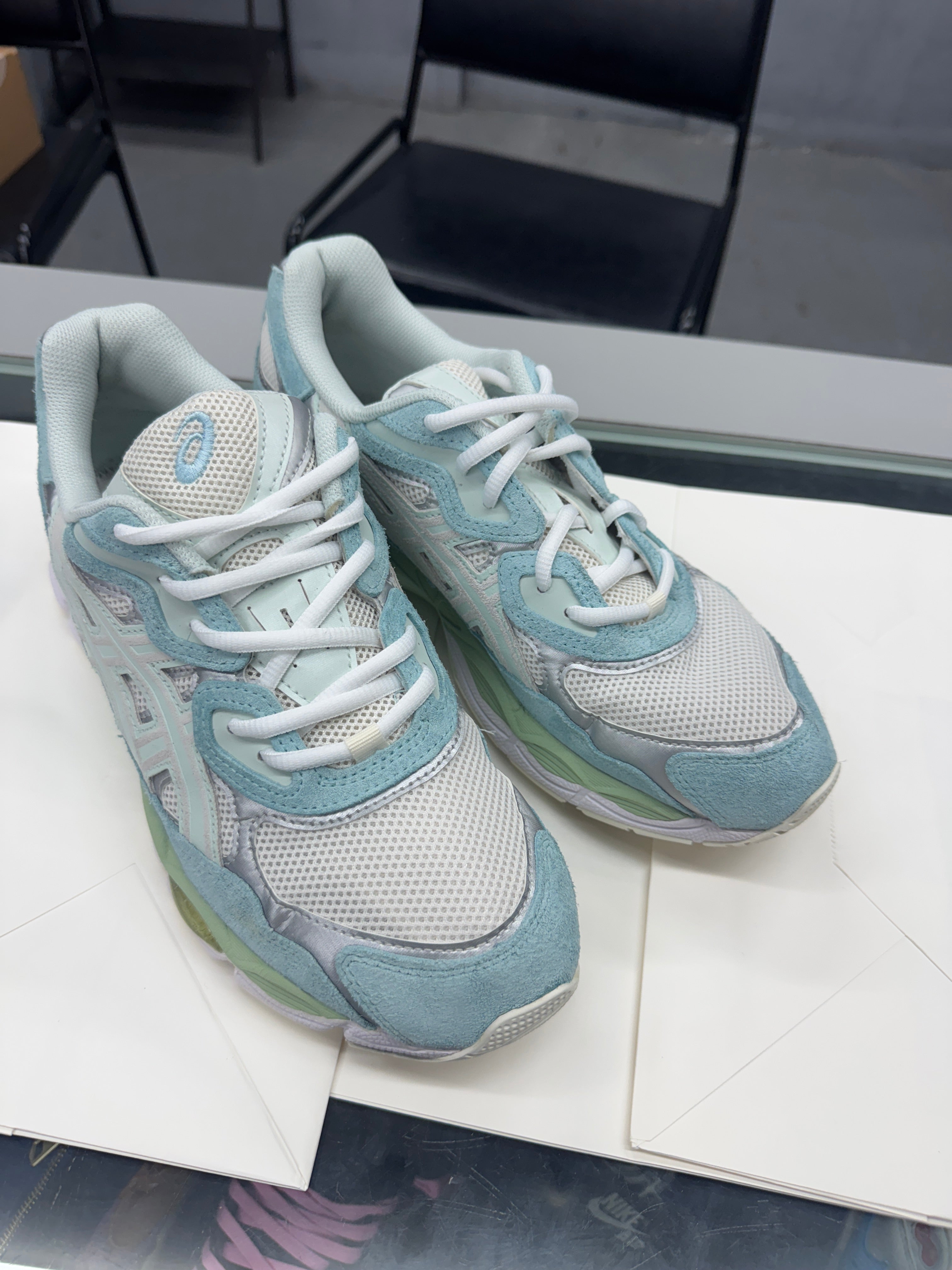 Used ASICS GEL-NYC 'Cream/Aquamarine'