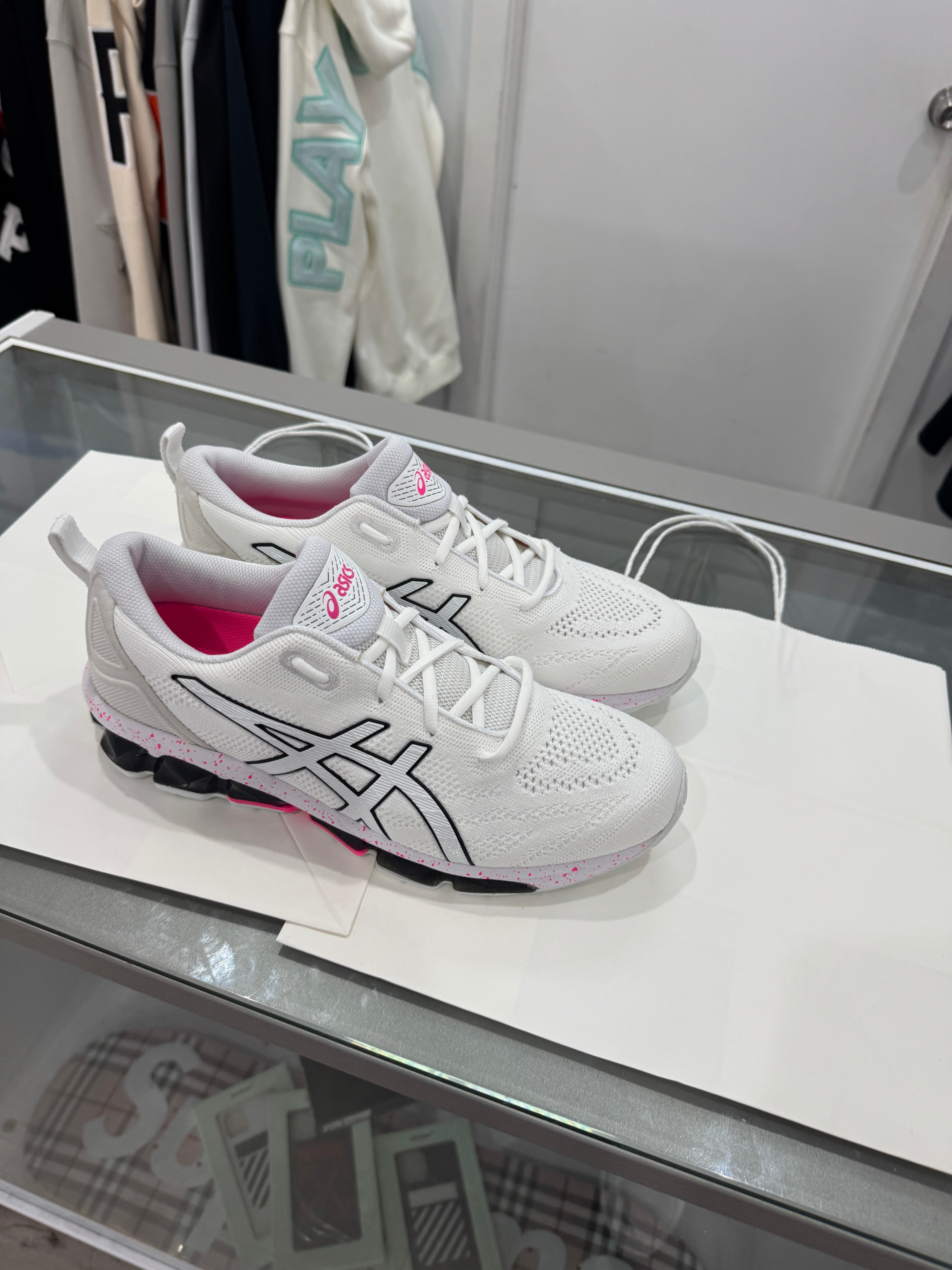 Used ASICS Gel Quantum 360 Knit 'White/Black/Pink' Men's 10