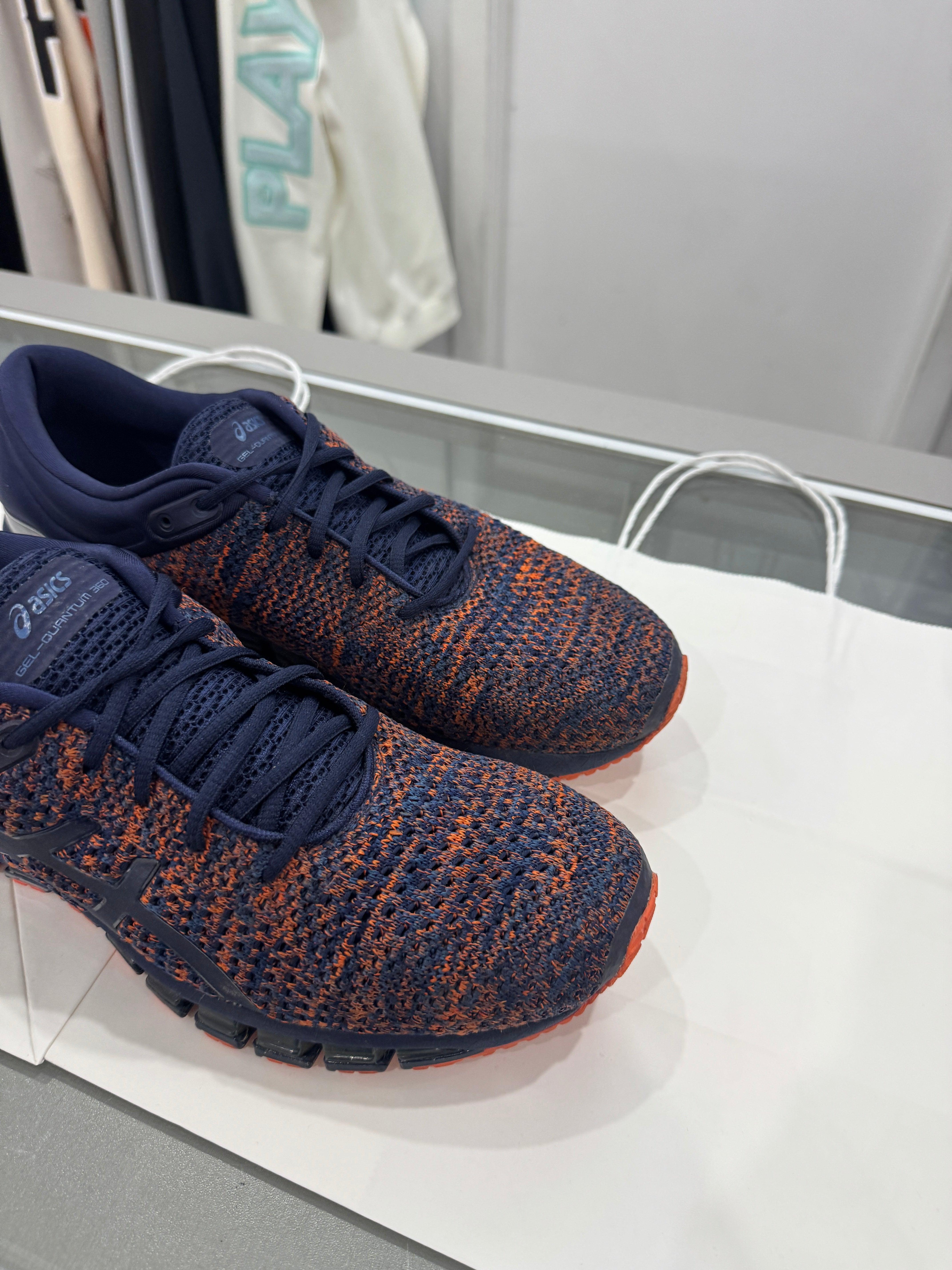 Used ASICS Gel Quantum 360 Knit 'Blue/Orange' Men's 10