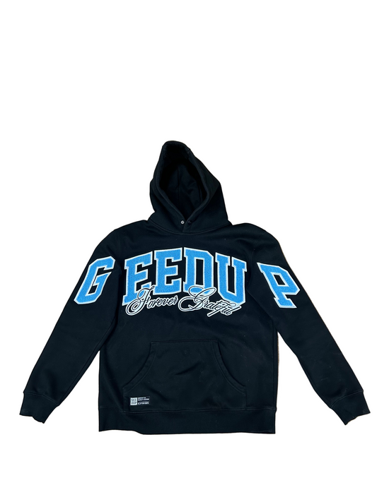 Used Forever Grateful Blue Boy Team Logo Hoodie Large
