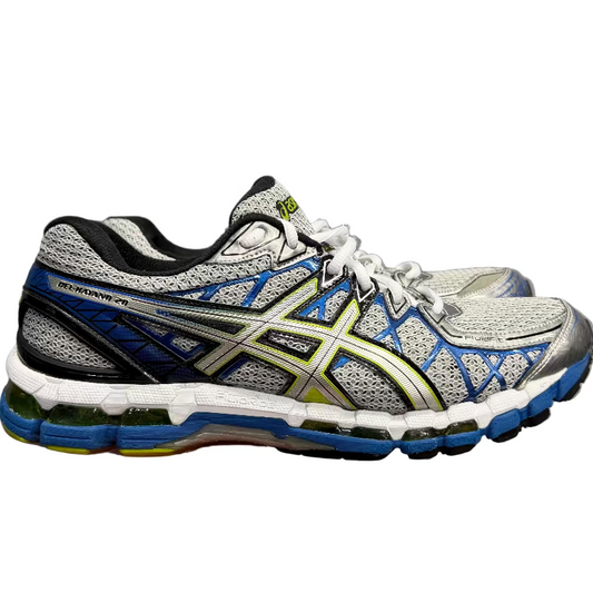 Used ASICS GEL-Kayano 20 Silver Green Blue