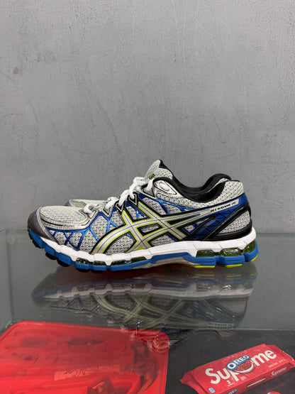 Used ASICS GEL-Kayano 20 Silver Green Blue