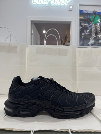 Used Air Max Plus TN Triple Black Multiple Sizes