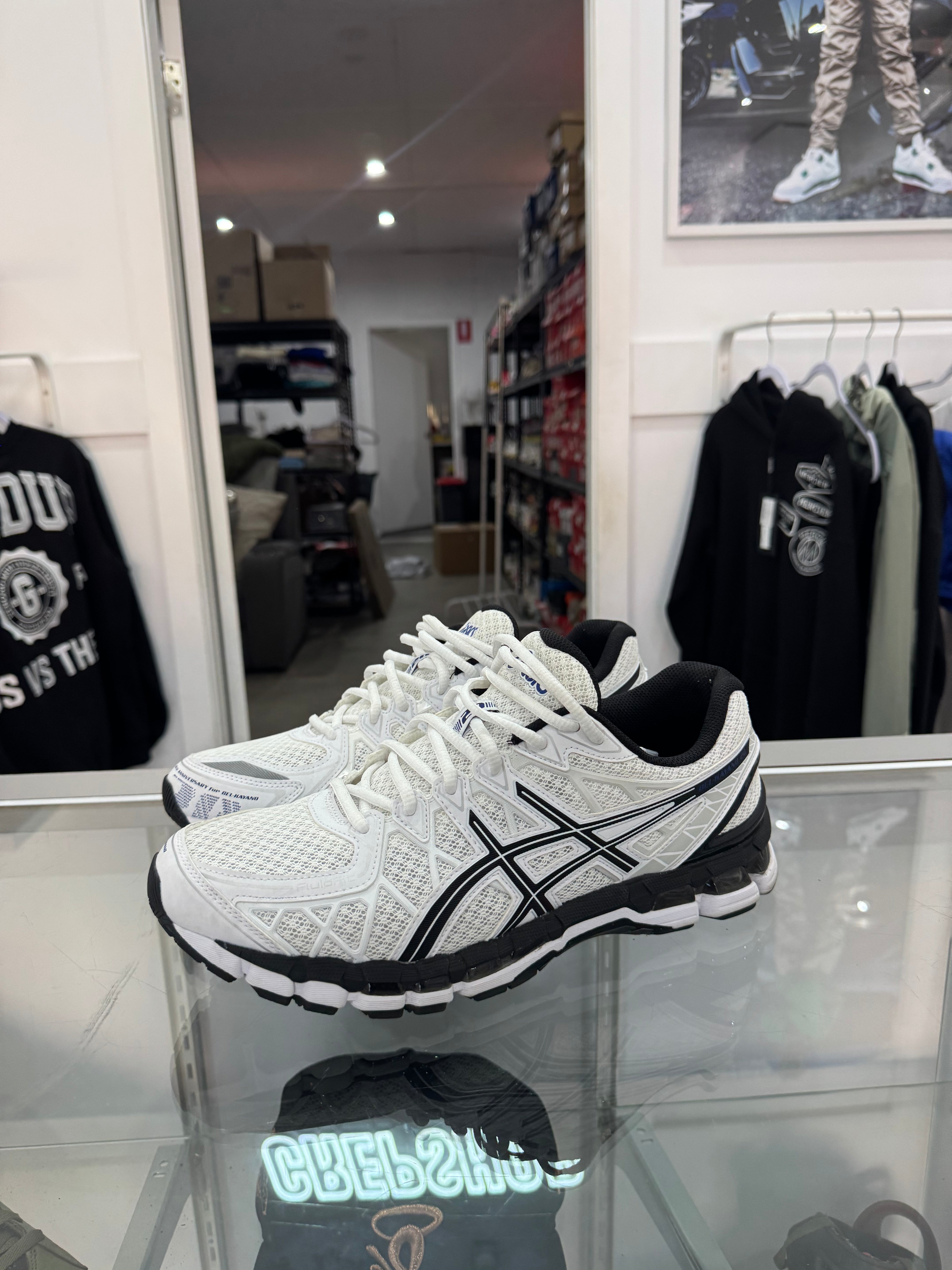 Used ASICS  Kayano 20 'Black/White'