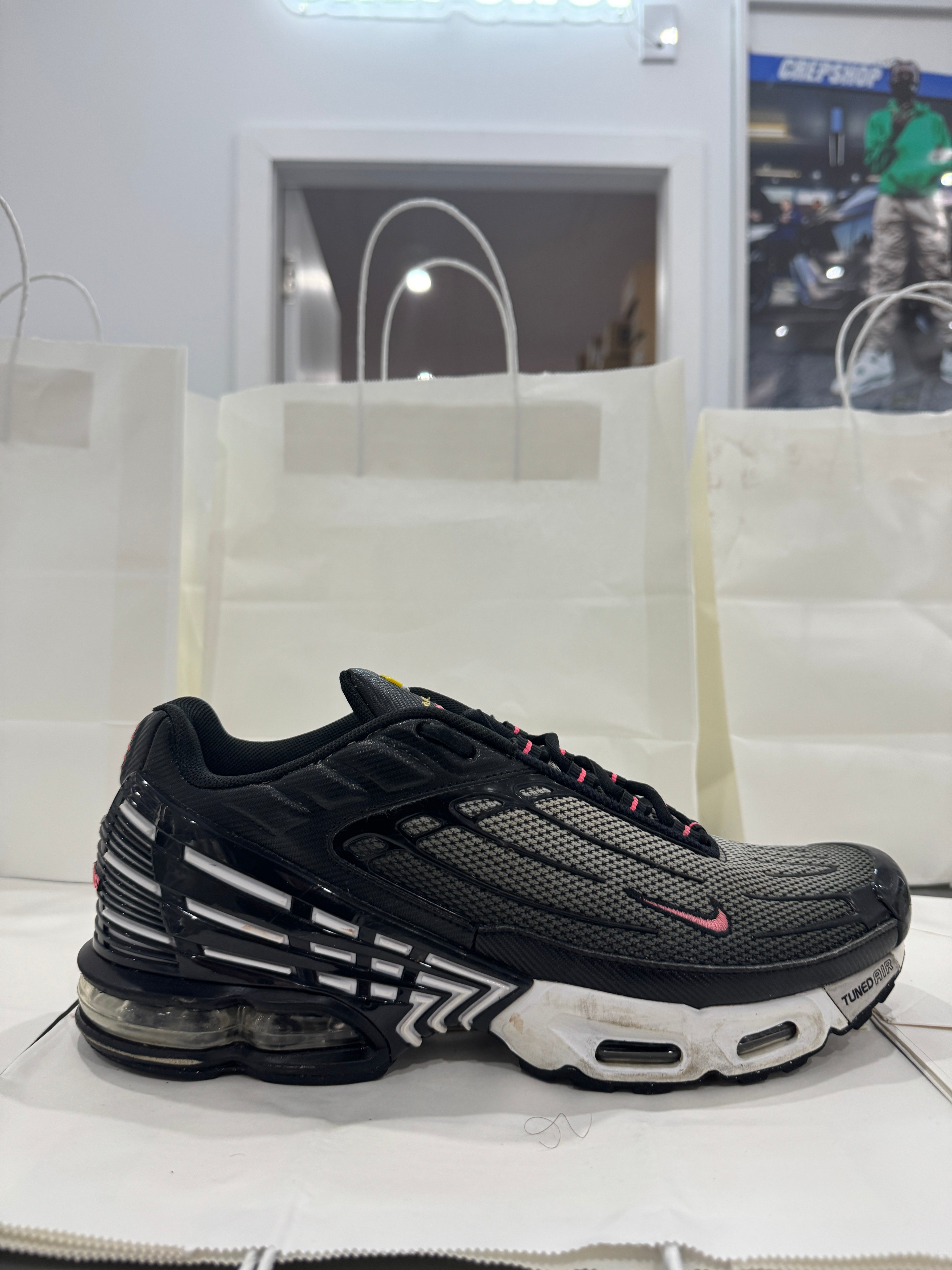 Used Nike Air Max Plus TN3 'Black White Chamois'
