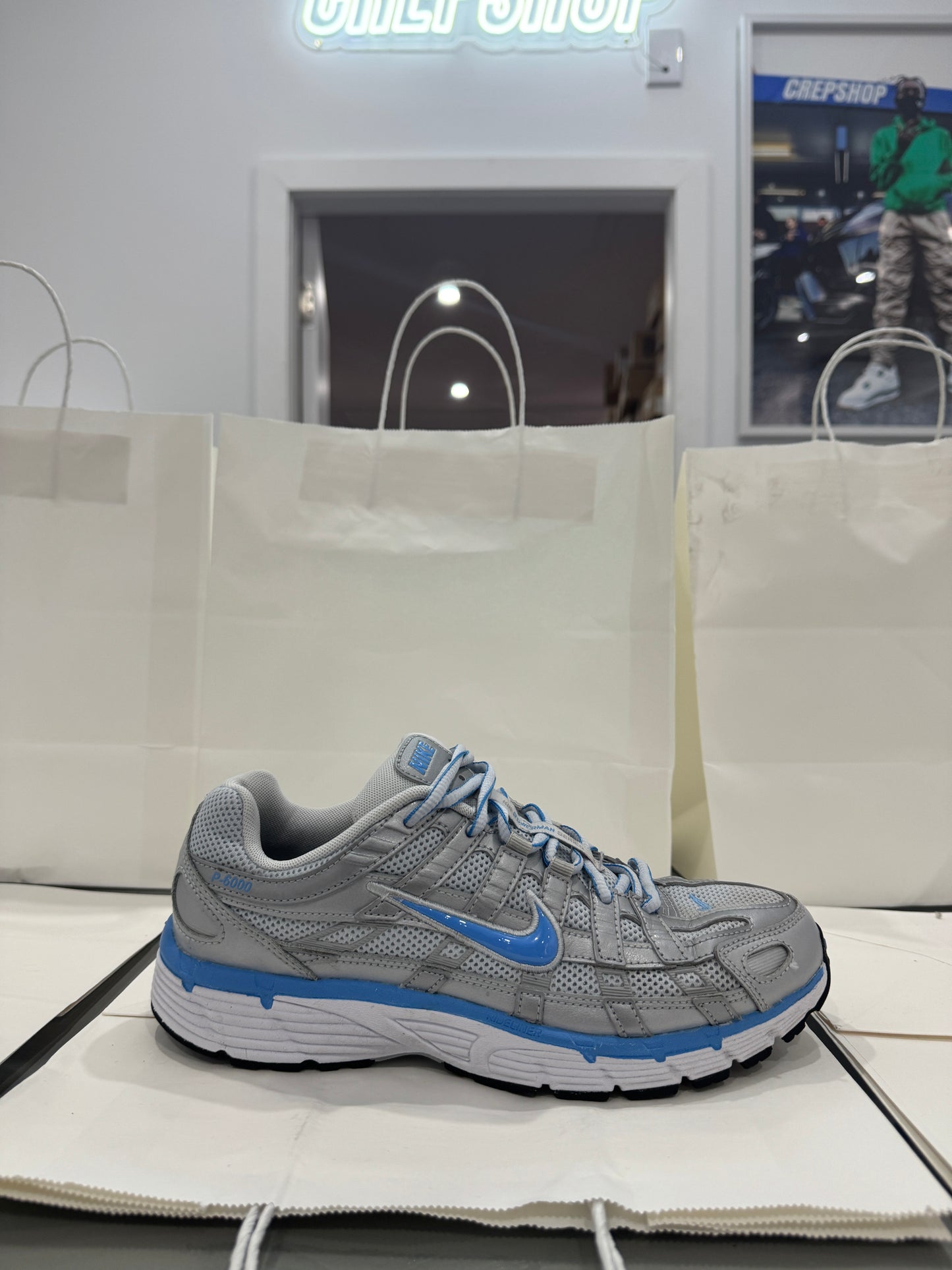 Used P-6000 Metallic Platinum University Blue Multiple Sizes