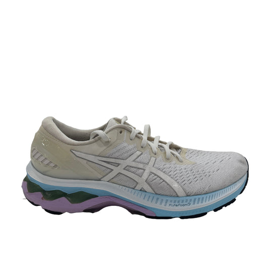 Used GEL-Kayano 27 White Purple Blue Women's US Women's 10.5 - Men's 9