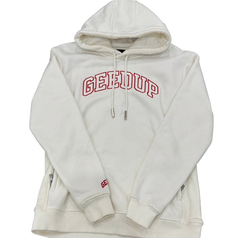 Used Just Want To Inspire Cream Red Hoodie S