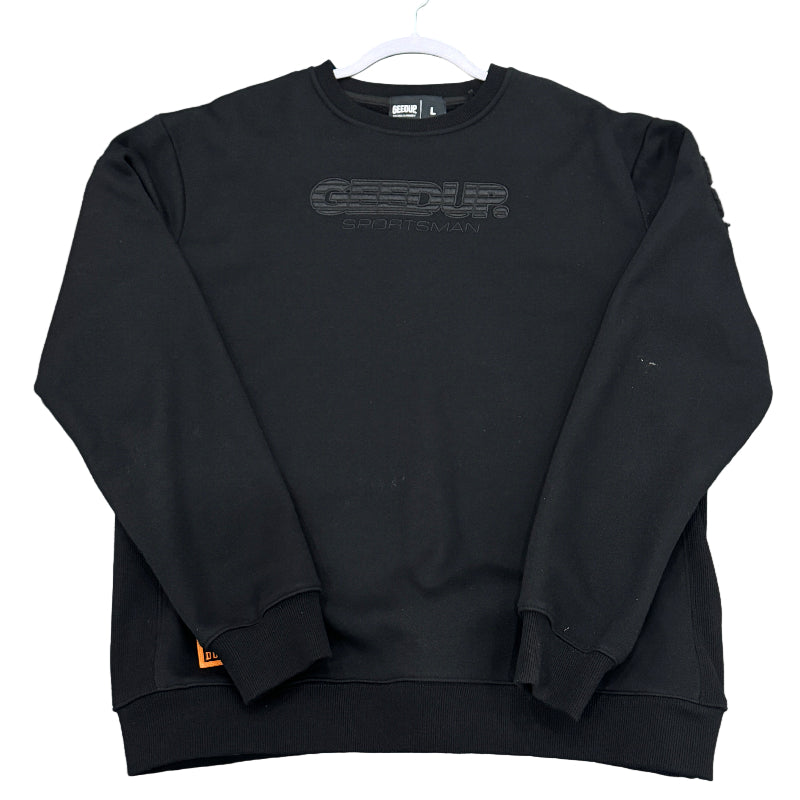 Used Sportsman Crewneck Triple Black L