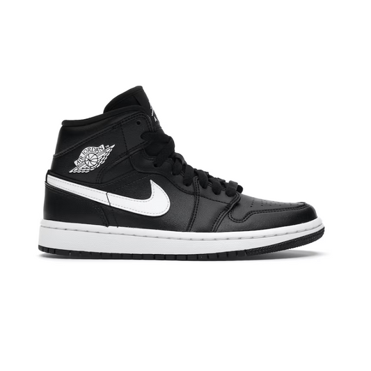 Jordan 1 Mid 'Black White' Women's