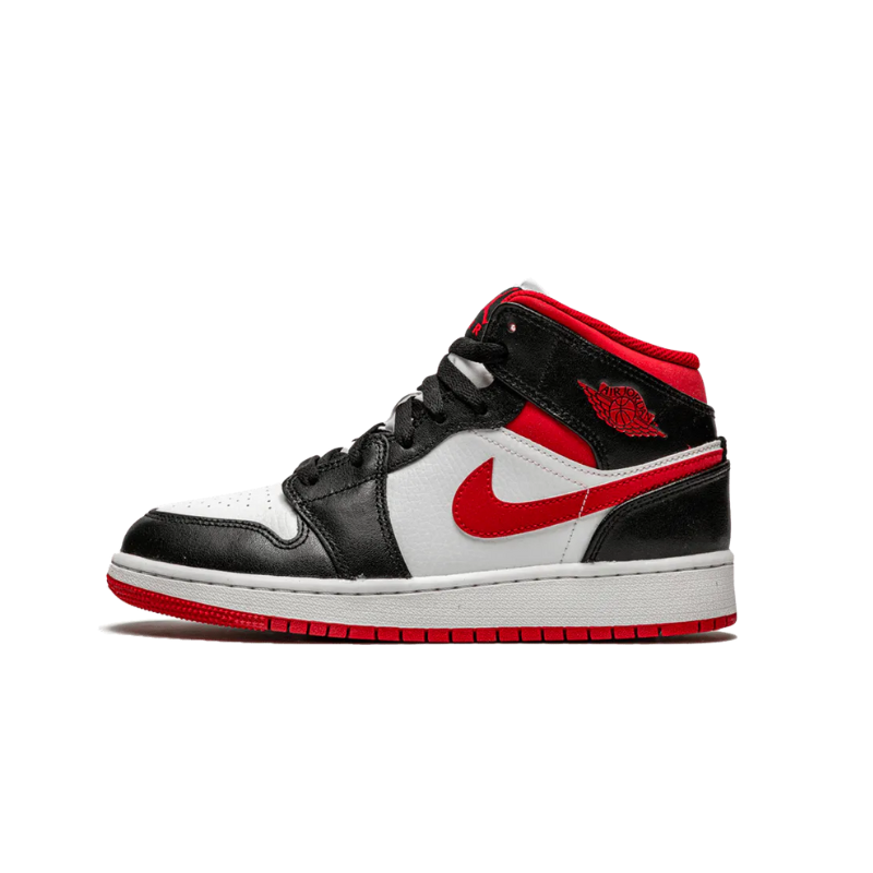 Jordan 1 Mid Gym Red Black White GS