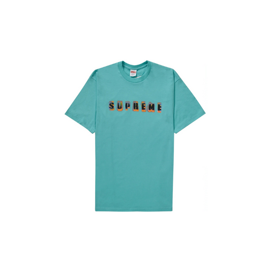 Supreme Stencil Tee Teal