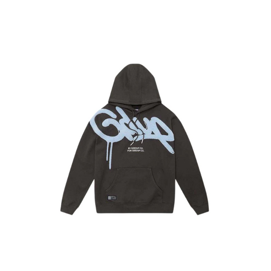 Handstyle Hoodie Black Pale Blue