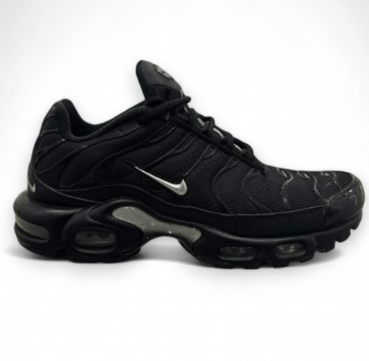 Used TN Mini Swoosh Black Silver US Men's 9 - Women's 10.5