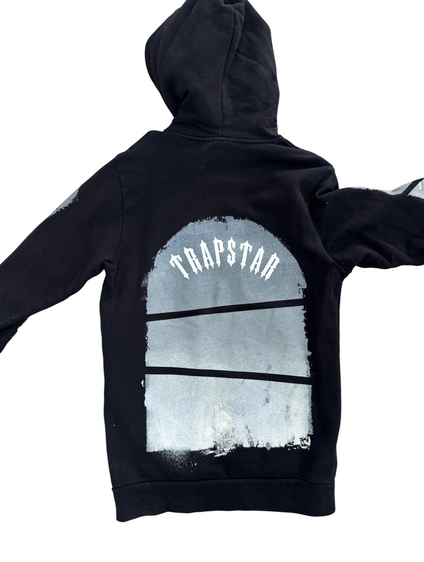 Used T Logo Black Blue Hoodie M