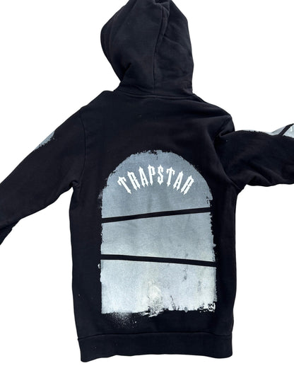 Used T Logo Black Blue Hoodie M