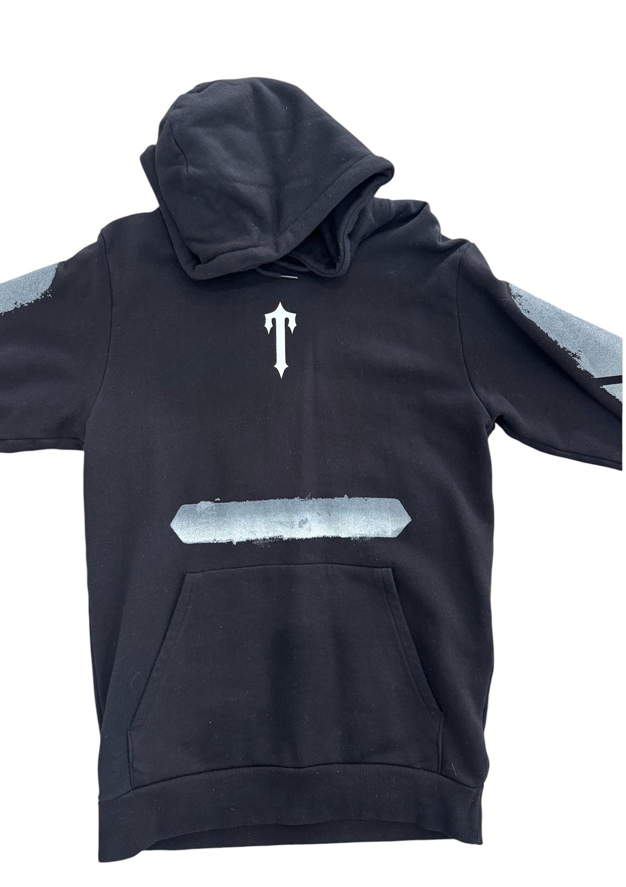 Used T Logo Black Blue Hoodie M