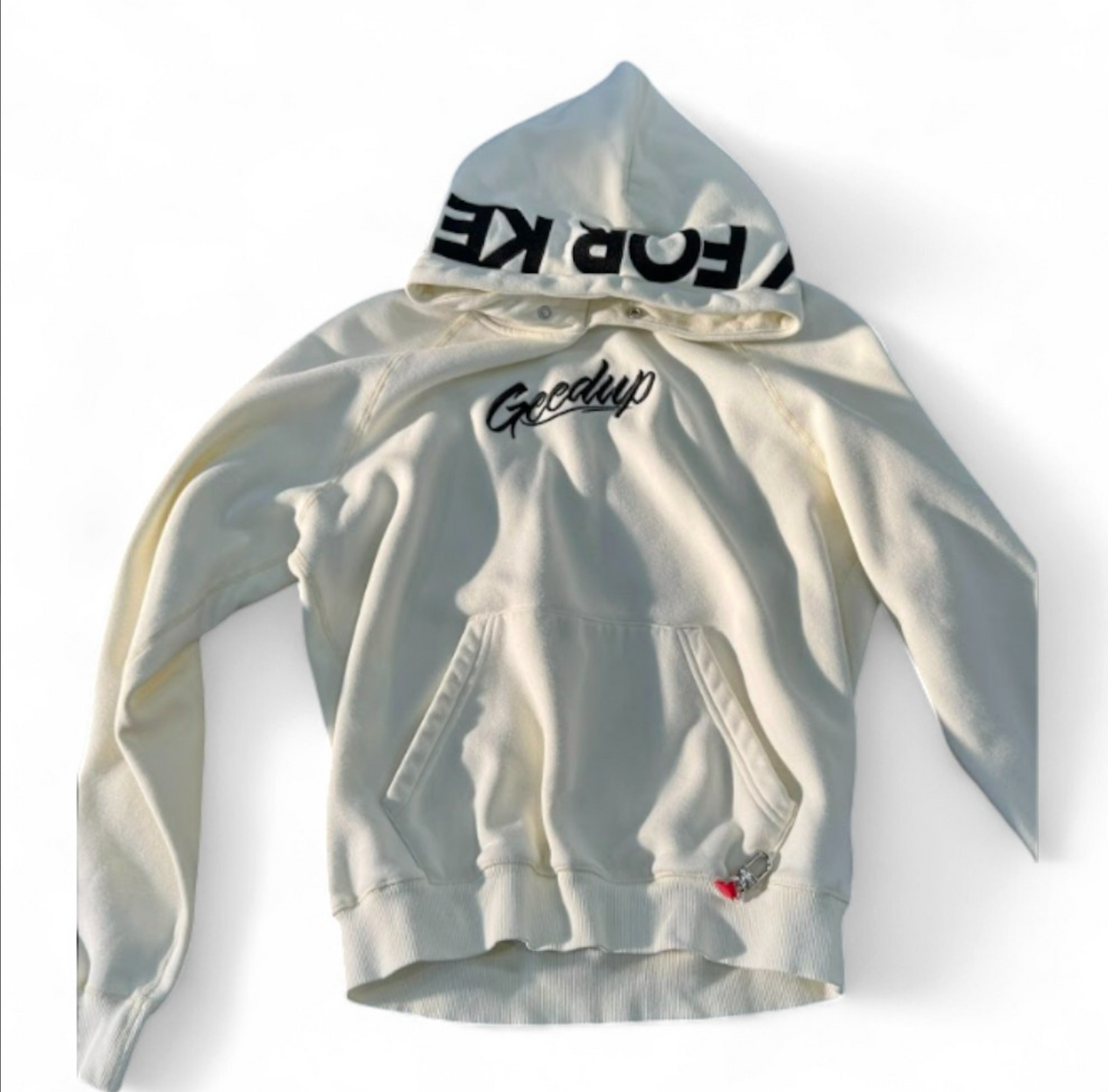 Used PFK Cream Black Hoodie XS