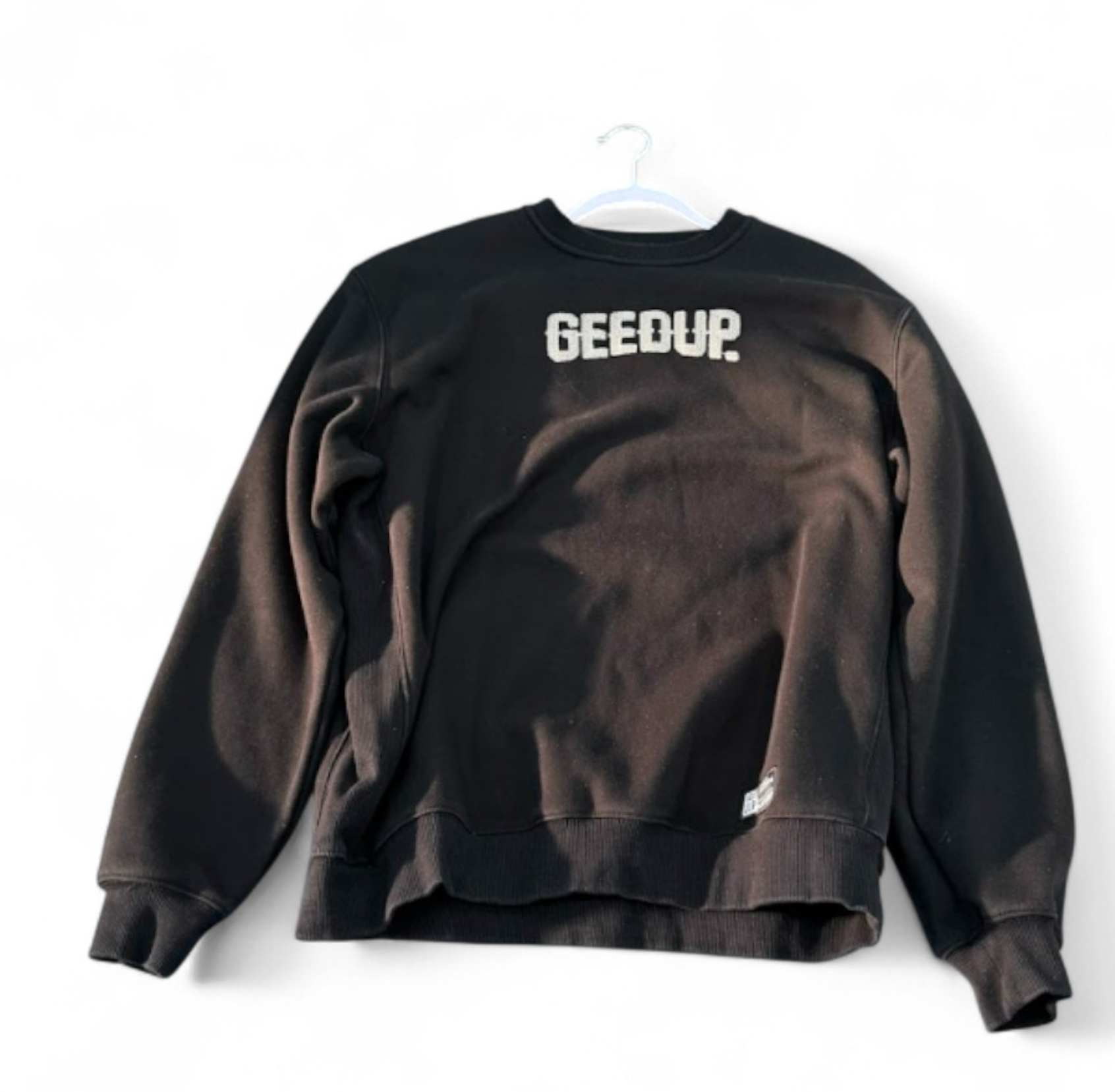 Used Team Logo Crewneck Black White