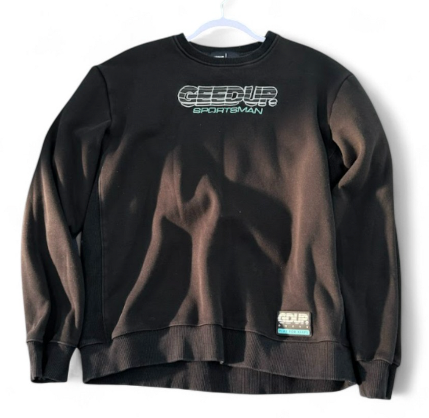 Used Sportsman Crewneck Black Neon Green