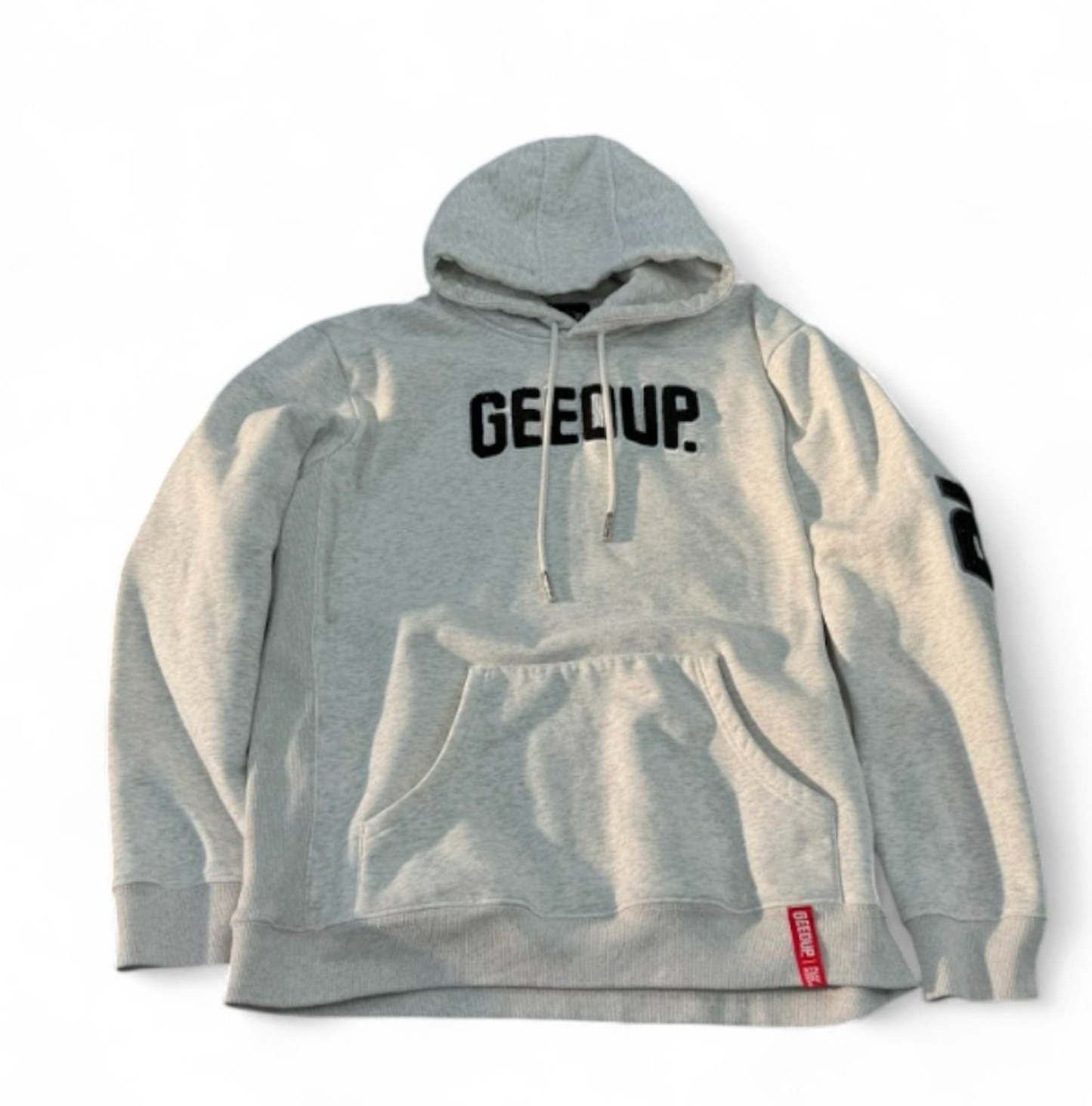 Used Play For Keeps Hoodie White Marle Black 2XL