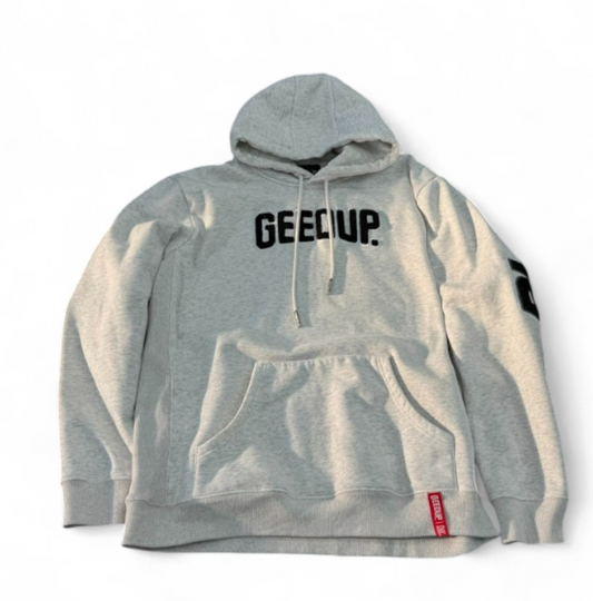 Used Play For Keeps Hoodie White Marle Black 2XL