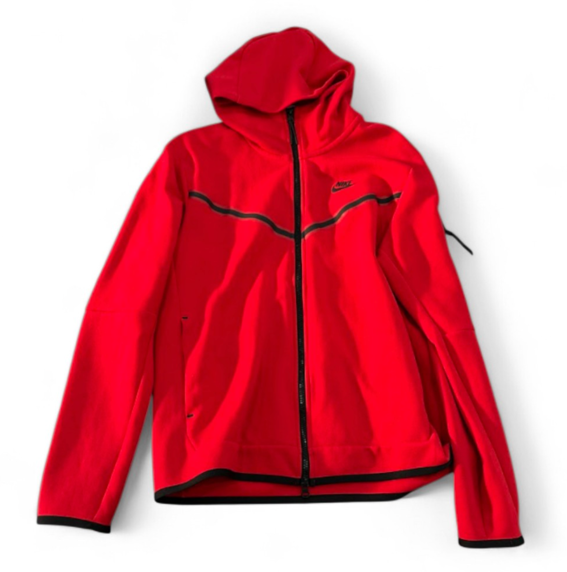 Used Tech Fleece Hoodie Red M