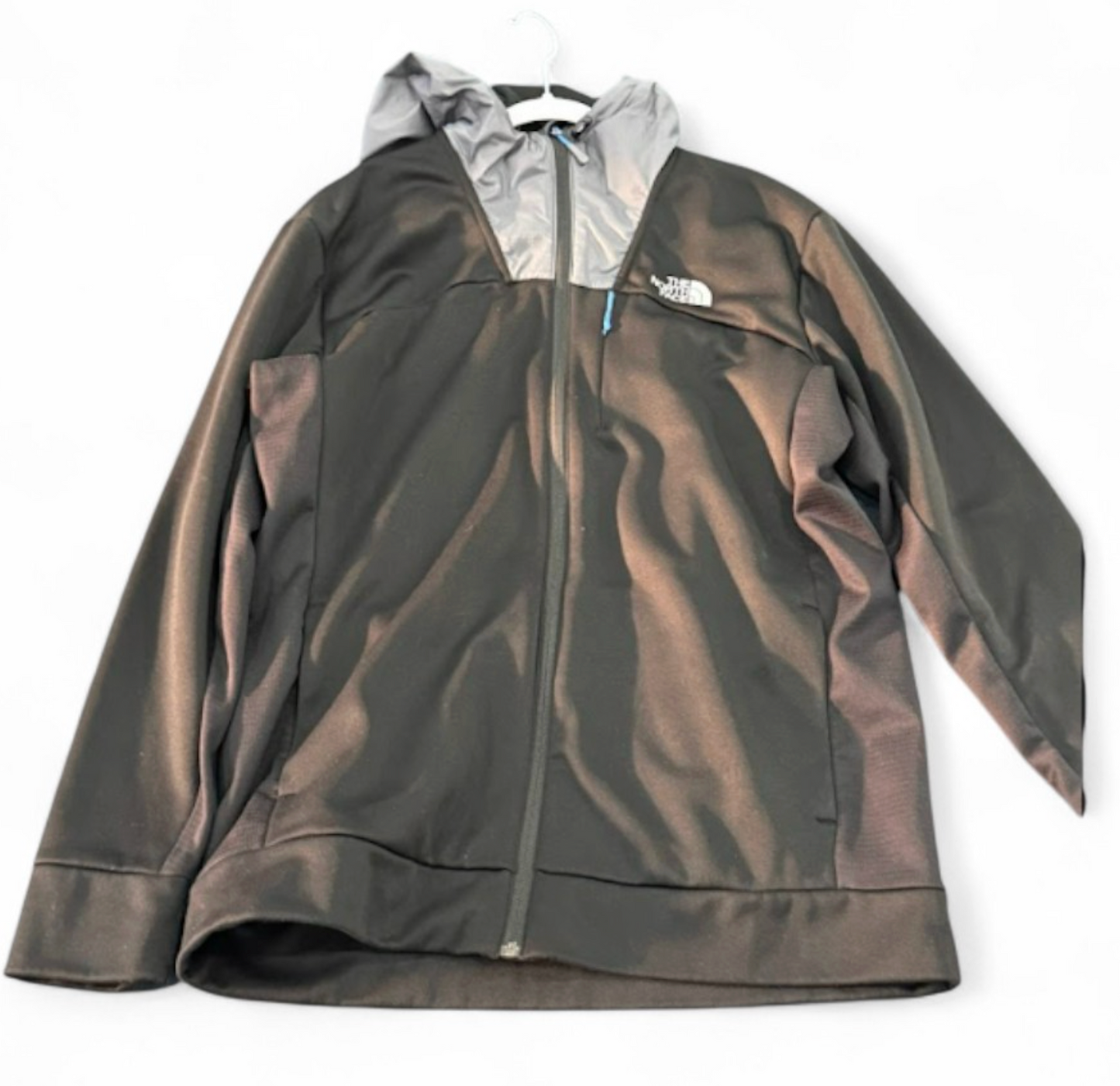 Used  Zip Up Jacket Black Grey Blue L