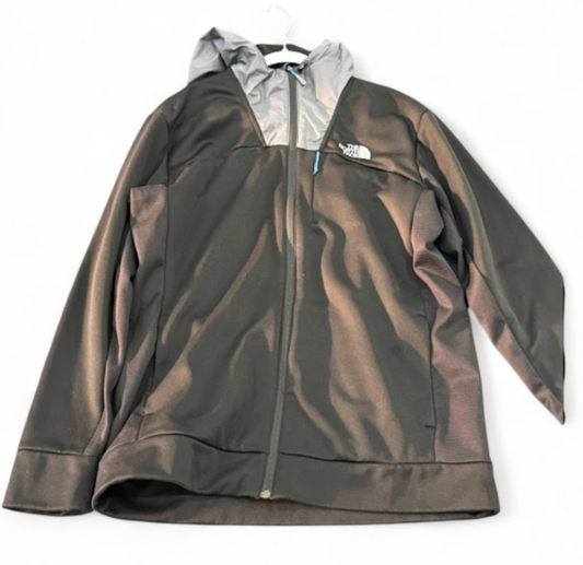 Used  Zip Up Jacket Black Grey Blue L