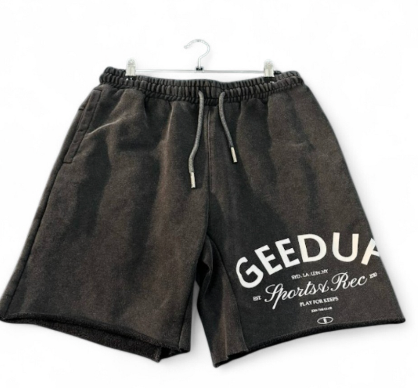 Used Charcoal White Shorts S